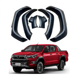 GZDL4WD Pickup Fender Flare for Hilux Accessories Rocco Rogue 2020 2021 Wheel Arch Guard Matte Black