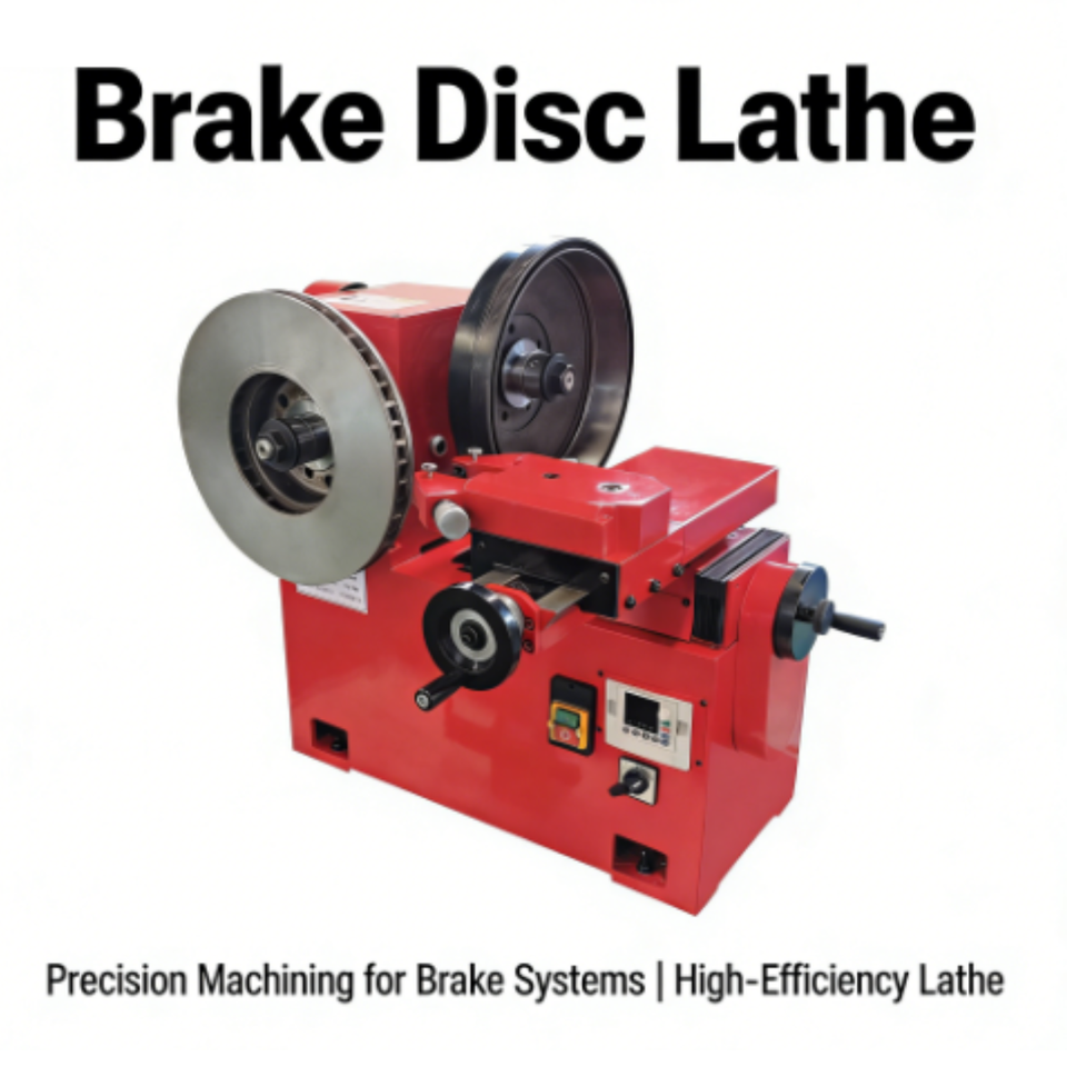Portable Brake Disc Lathe Easy Operation On-Site 220V Brake Drum Disc Cutting Machine for Auto Repair