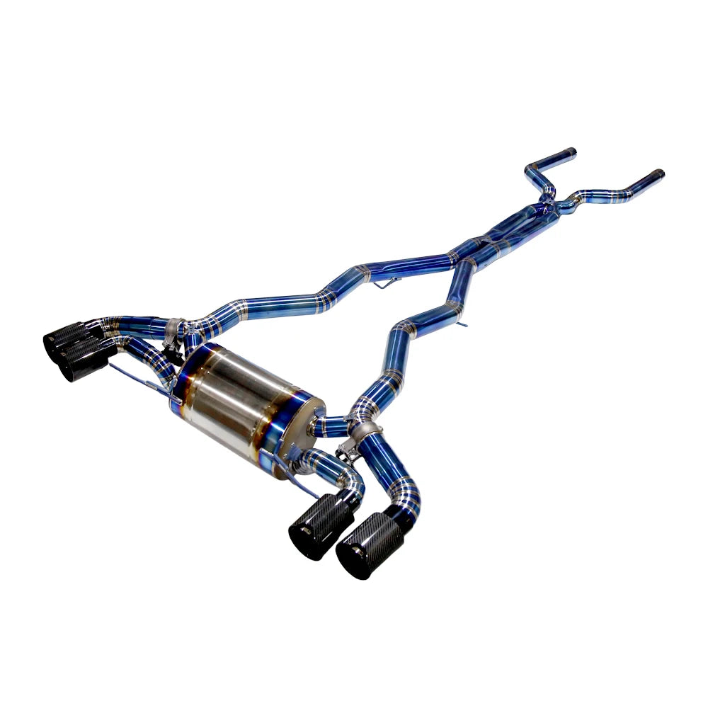 BMW M5 F90 2018-2023 S63 4.4T Twin-Turbo V8 Titanium 4-Tip Valved Sport Catback Exhaust System