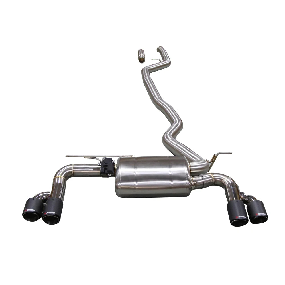 BMW 420i 428i F32 2014-2016 N20 2.0T Stainless Steel 4-Tip Valved Sport Catback Exhaust System