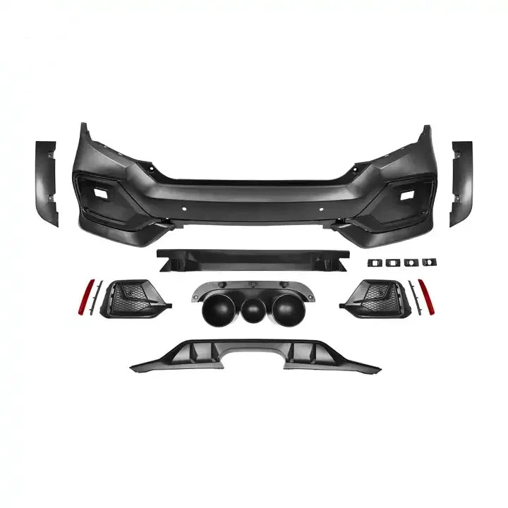 VW Polo 2018–2019 Front Bumper Cover with Park Sensor Cut-Outs