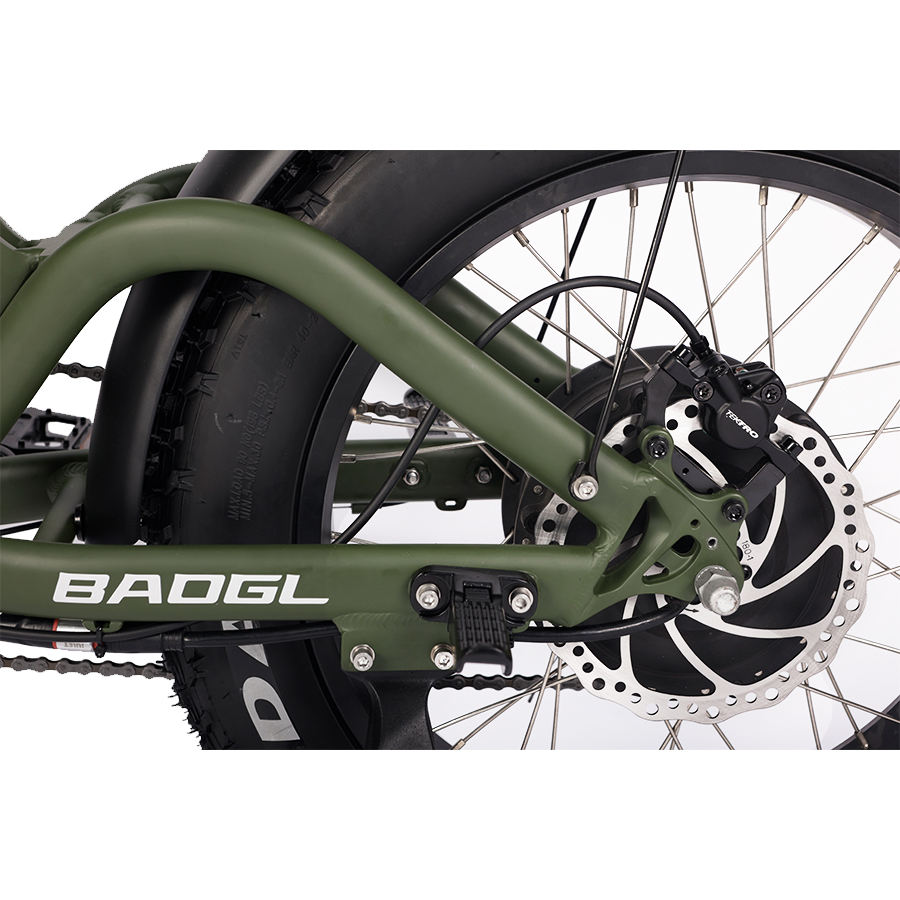 Fat Tyre Electric Bike High Face 20" Electric Mountain Bike with Rear Hub Motor, 48V Lithium Battery, 7-Speed Gear System & Suspension Fork