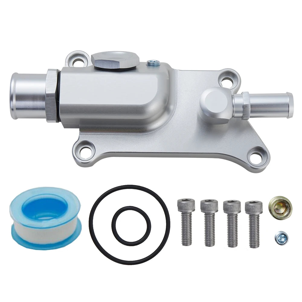 Honda K-Series K20Z3 / K24 Aluminium Upper Coolant Housing with Straight Elbow Filler Neck