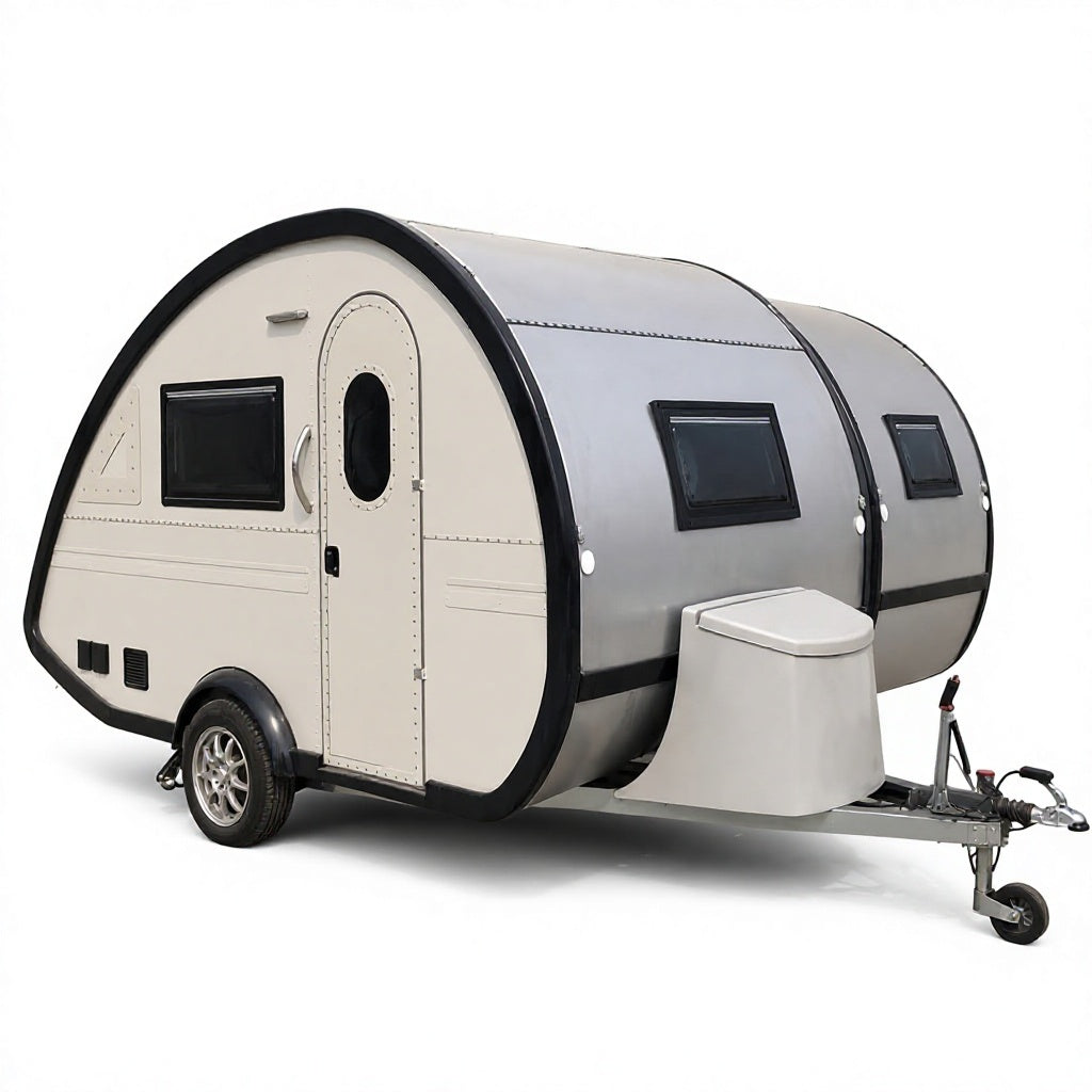 Factory-Customized Mini Off-Road Teardrop Camper Trailer (Slide-Out Kitchen)