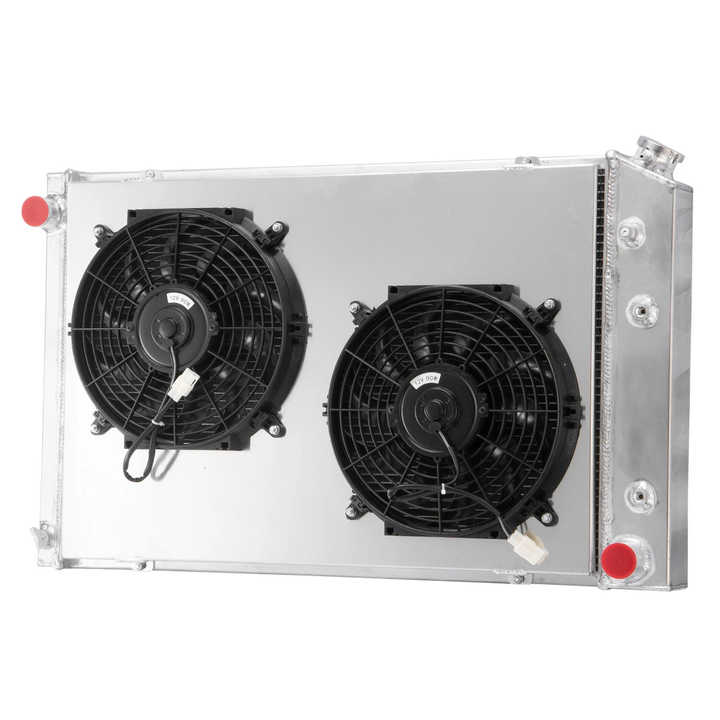 3-Row Radiator Shroud Fan for Chevy C10 C20 C30 K10 K20 K30 GMC K2500 7.4L 1973-1987