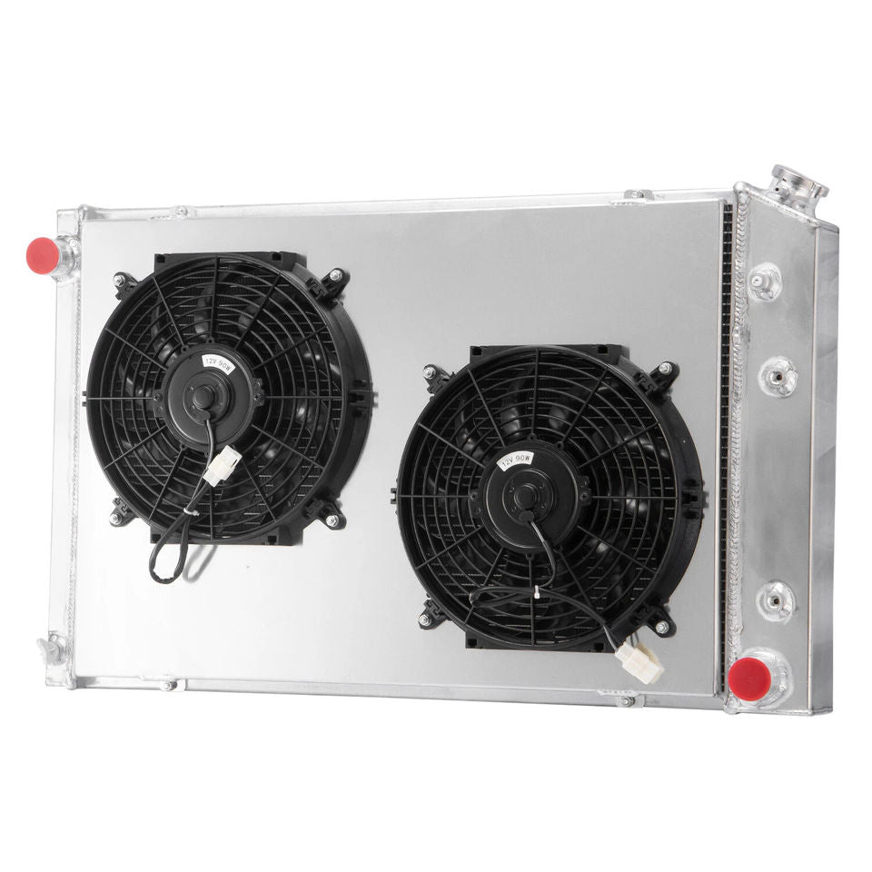 3-Row Radiator Shroud Fan for Chevy C10 C20 C30 K10 K20 K30 GMC K2500 7.4L 1973-1987