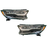 High-Quality Replacement Front Headlights for Honda Civic 2016-2018 - LED Version with Clear Lens