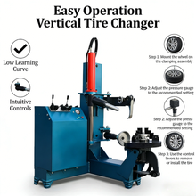 Load image into Gallery viewer, Professional Vertical Tire Changing Machine, Sturdy &amp; Durable, Stable Performance, Wide Application for Cars, Trucks &amp; SUVs.