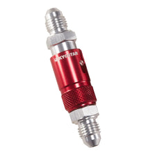 Load image into Gallery viewer, AN4 Red Anodised Aluminium Quick Release Dry Break Disconnect Fuel Fitting