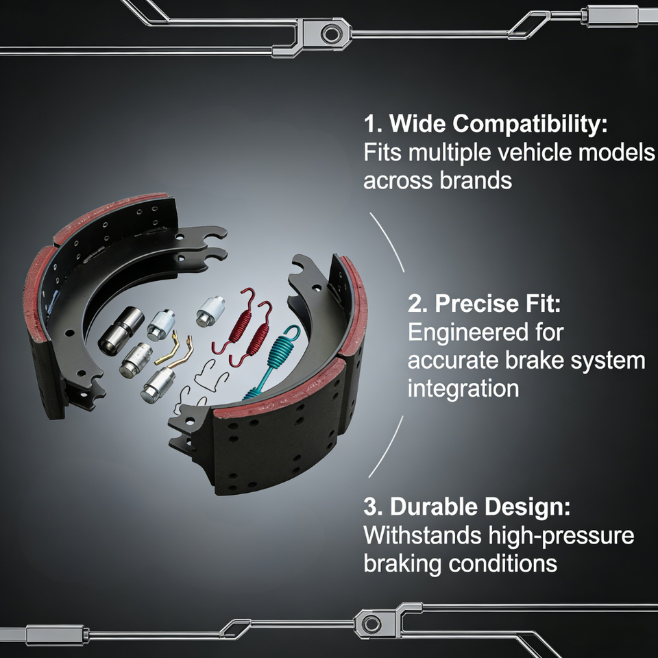 Universal Adaptation Truck Part Brake Shoes Crafted From Quality Steel & Iron, Perfect for General Manufacturing Industry Needs