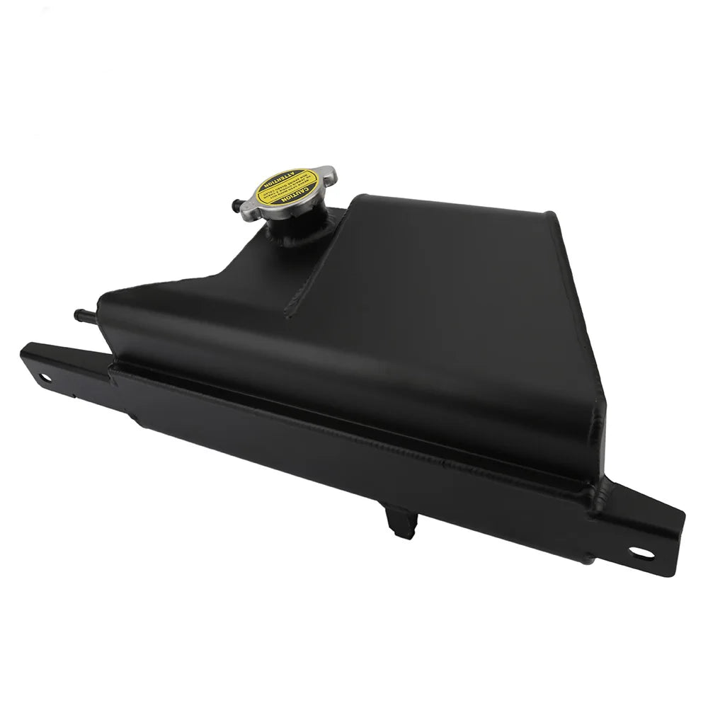 Nissan GT-R R35 2009-2014 VR38DETT Aluminium Radiator Coolant Overflow Tank with Bolts - Black/Silver
