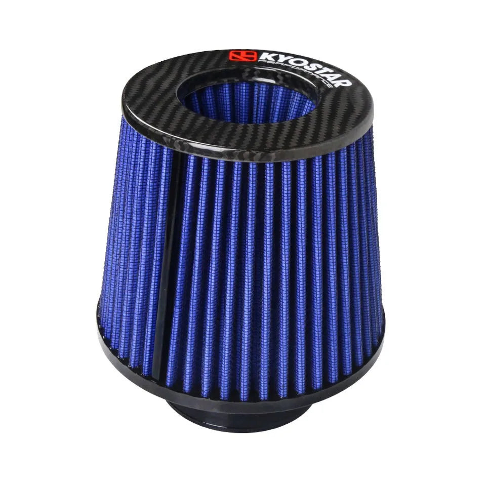 Universal 3.5 inch 89 mm Glossy Carbon Fibre Washable Mushroom Cone Air Filter