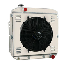 Load image into Gallery viewer, 4 Row Aluminum Radiator &amp; Shroud Fan for Ford F100 F250 F350 Chevy V8 1953-1956