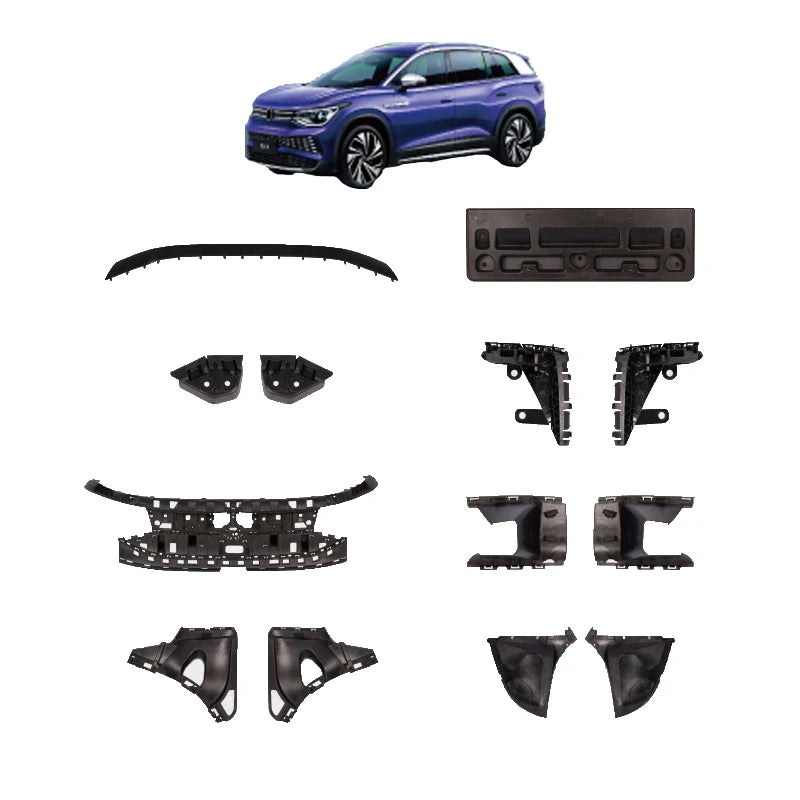 VW ID.6 X 2021+ Front Bumper Brackets, Trims, Fog Light Holder & Licence Plate Panel 12D807183 12D807231