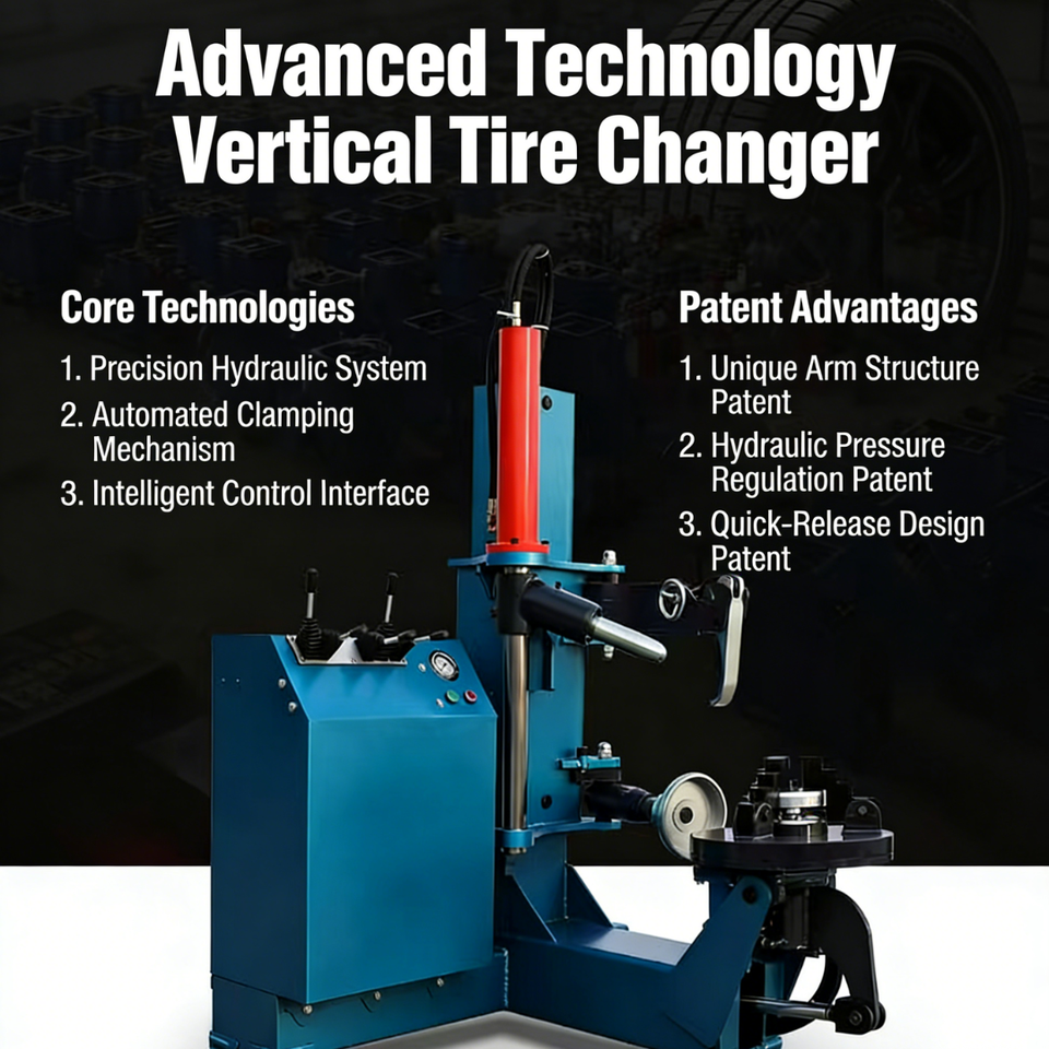 Professional Vertical Tire Changing Machine, Sturdy & Durable, Stable Performance, Wide Application for Cars, Trucks & SUVs.
