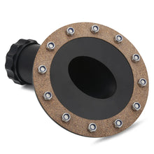 Load image into Gallery viewer, Universal Billet Aluminium Fuel Cell Filler Neck and Cap - 45 Degree, 12 Bolt Flange, 45mm ID
