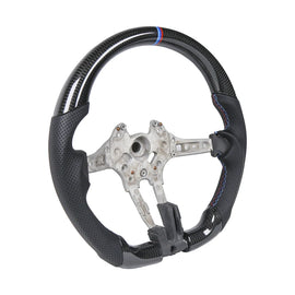 Hot Sale Real Carbon Fiber Flat Sport Steering Wheel Fit for  BMW M3 F30 F20  F22 F25 F32,F33,F36