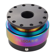 Load image into Gallery viewer, KYOSTAR Neo Chrome Black Racing Sport Quick Release Control Hub Universal Aluminum Car Steering Wheel