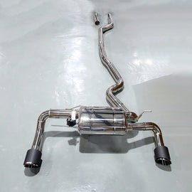 KYOSTAR Stainless Steel Valvetronic -Back Exhaust Sport Style Dual Tips Bolt-On for F30/F31 320i/328i N20 2.0T 1.5mm