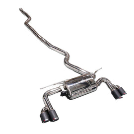 KYOSTAR Valvetronic Cat-Back Exhaust System Quad MP Style Tips Fit BMW 3 Series F30 F31 320i 330i B48 2.0T Stainless Ste