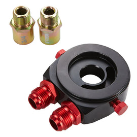 Koastar 10AN Racing Car 3/4''-16UNF Aluminum Oil Filter Sandwich Plate Adapter Oil Cooler Thermostat M20x1.5
