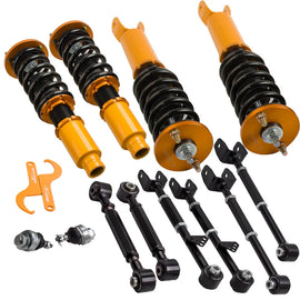 Honda Accord / Acura TSX Euro 4 Coilover Suspension Kits + 2x Ball Joints + Rear Control Arms 2008-2015