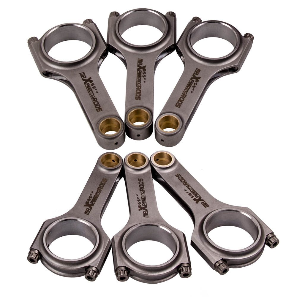 6x Forged Steel H-Beam Connecting Rods (Set) for Alfa Romeo Conrod GTV6 75 2.5 3.0 V6