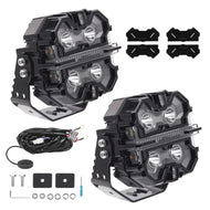 Brand New Supplier Universal 5inch LED Fog Driving Headlights 212W White Amber DRL RGB for Off-road 4X4 SUV Car