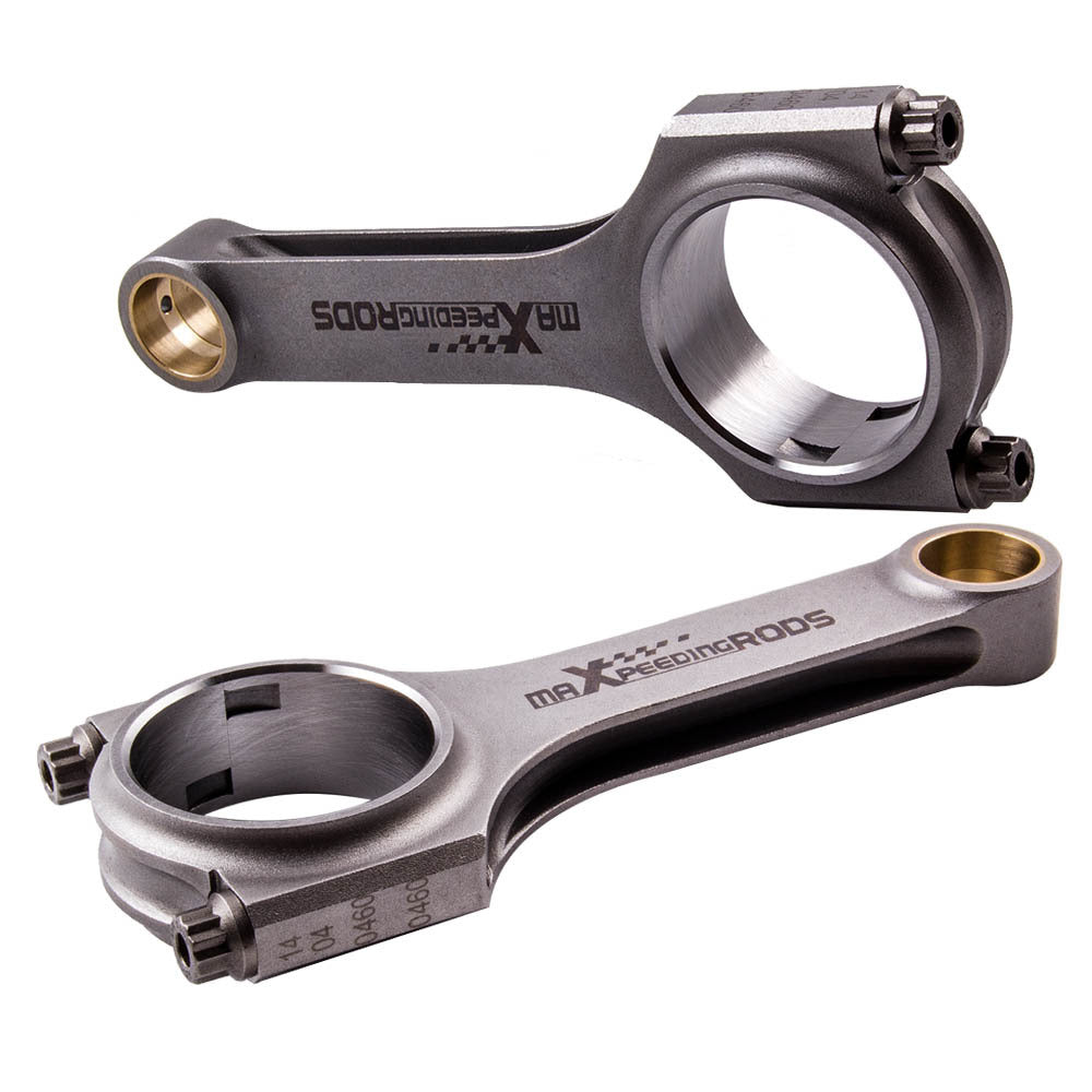 Connecting Rods Steel H-Beam ARP Bolts Conrod for Fiat 500 126mm Center Length
