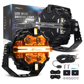 Factory Brand New 5inch Round LED Off-Road Auxiliary Light RGB DRL Amber White Spot Beam Off Road 212W 12V