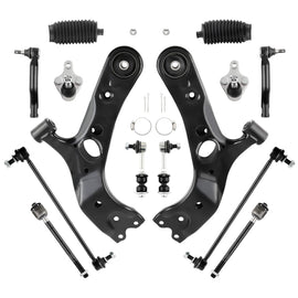 Toyota RAV4 Front & Rear Lower Control Arm with Ball Joints, Tie Rod & Sway Bar 2006-2018 (OEM K620587)