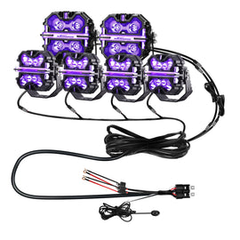 Off-Road LED Light Wiring Harness Kit, 35.1x9.5x12.3cm, 6 Leads, Crosshair Series LED Auxiliary Driving Lights RGB
