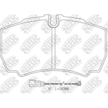 Load image into Gallery viewer, Rear Brake Pads For Ford Iveco NIBK PN0338W