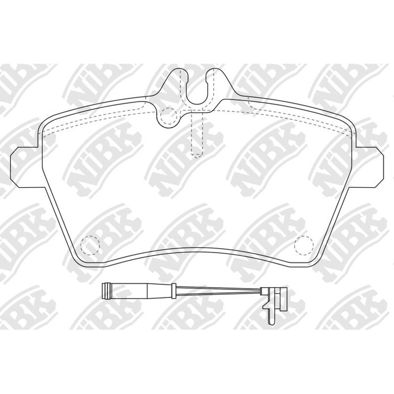 Front Brake Pads For Mercedes-Benz NIBK PN0489W