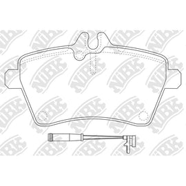 Front Brake Pads For Mercedes-Benz NIBK PN0489W