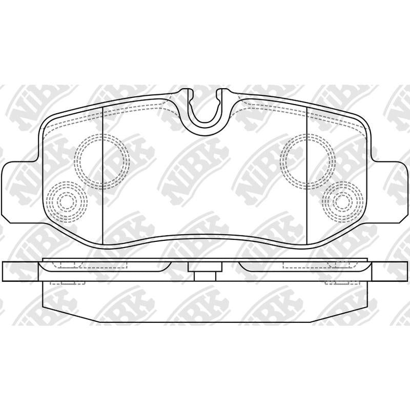 Rear Brake Pads For Mercedes-Benz NIBK PN0654