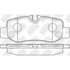 Rear Brake Pads For Mercedes-Benz NIBK PN0654