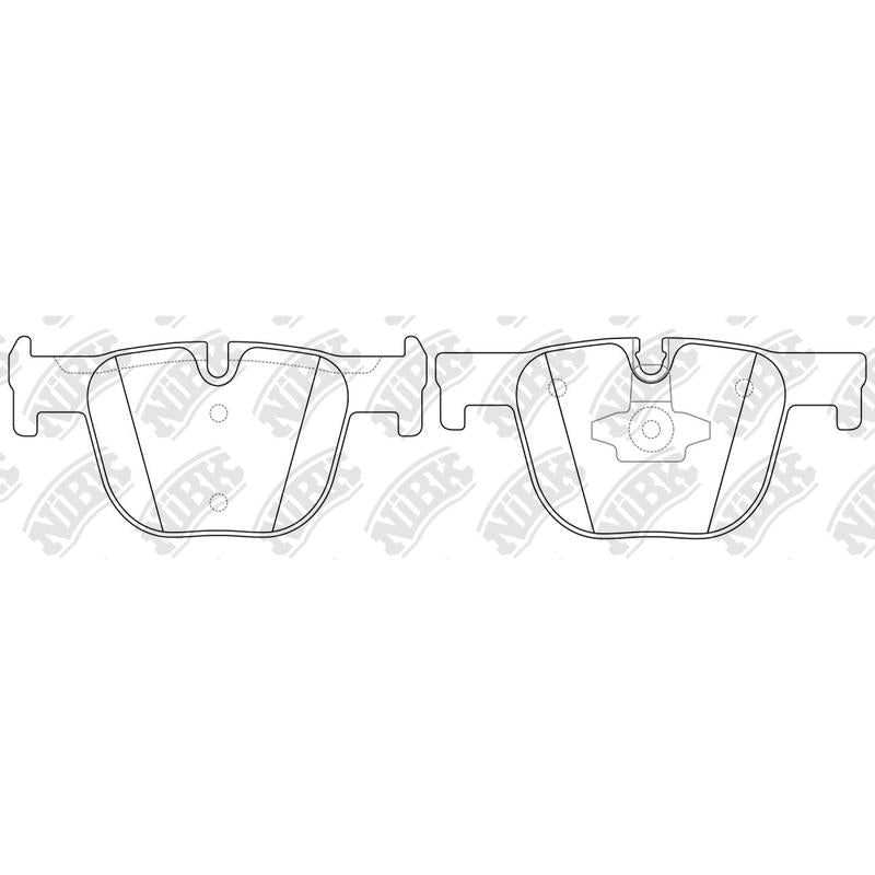 Rear Brake Pads For BMW NIBK PN0659