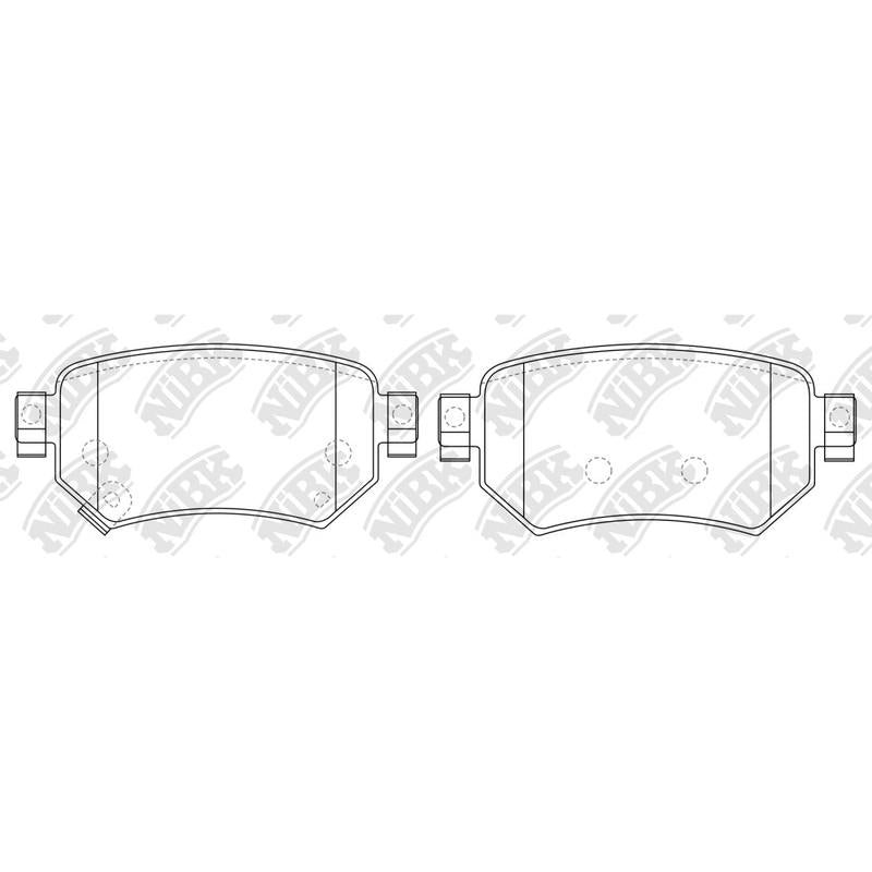 Rear Brake Pads For Mazda NIBK PN0673
