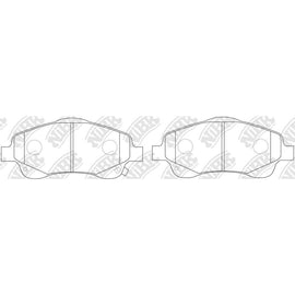NIBK PN1233 Front Brake Pads For Toyota