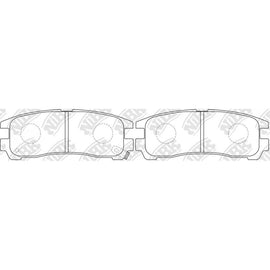 Rear Brake Pads For Hyundai Mitsubishi Dodge Chrysler NIBK PN3174
