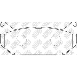 Rear Brake Pads For Ford Mazda NIBK PN5238