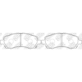 Front Brake Pads For Subaru Impreza Legacy