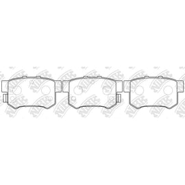 Rear Brake Pads For Honda Fiat Rover Suzuki