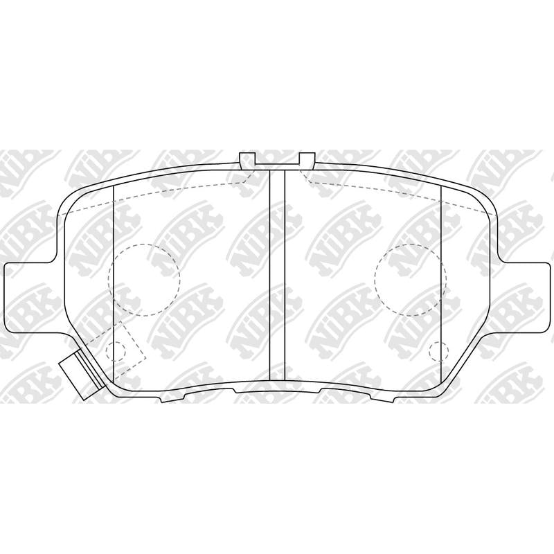 Rear Brake Pads For Honda Acura NIBK PN8512