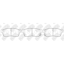 NIBK PN9443 Front Brake Pads For Mazda Mitsubishi Subaru Suzuki Toyota