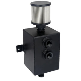 New 2L Aluminum Oil Catch Can Tank 10AN Fitting Baffled Breather with O-Ring