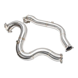 New 304 Stainless Steel Downpipe for Audi C7 C7.5 RS7 RS6 S6 S7 4G 4.0T TFSI QUATTRO 2012-2018 Race Cars Enhanced Perfor