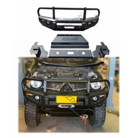 New 4WD Heavy Duty Front Bumper Protector Bull Bar for Triton MN ML L200 2006-2014 with Bolt-On Installation