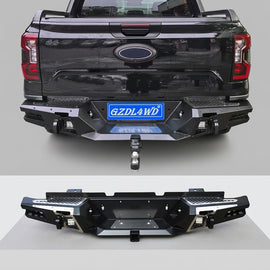 New Heavy Duty Steel Powder Coated Rear LED Bumper with Protection for Ranger Next Gen 4WD Truck Accessories